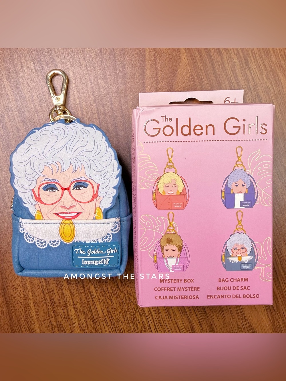 Loungefly The Golden Girls Sophia Blue Mini Backpack Bag Charm Mystery Blind Box